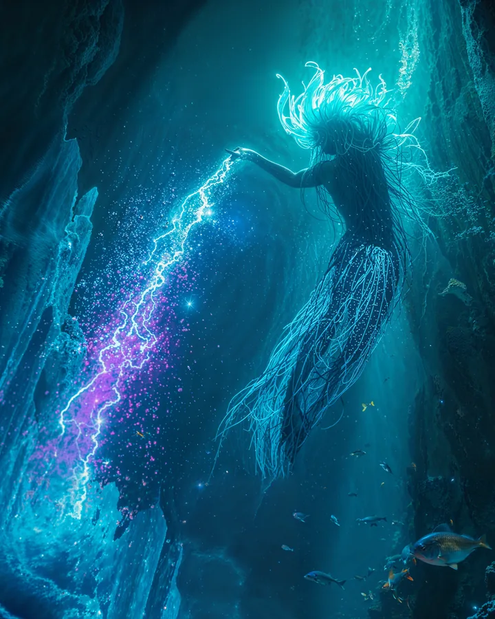 Aquarius Zodiac Digital Art Print — Instant Download