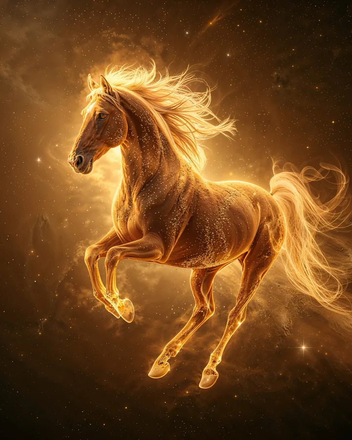 Horse Chinese Zodiac Art Print