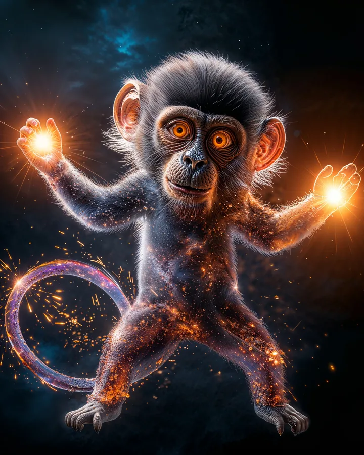 Monkey Chinese Zodiac Art Print