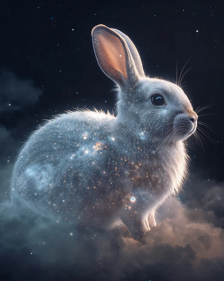 Rabbit Chinese Zodiac Art Print