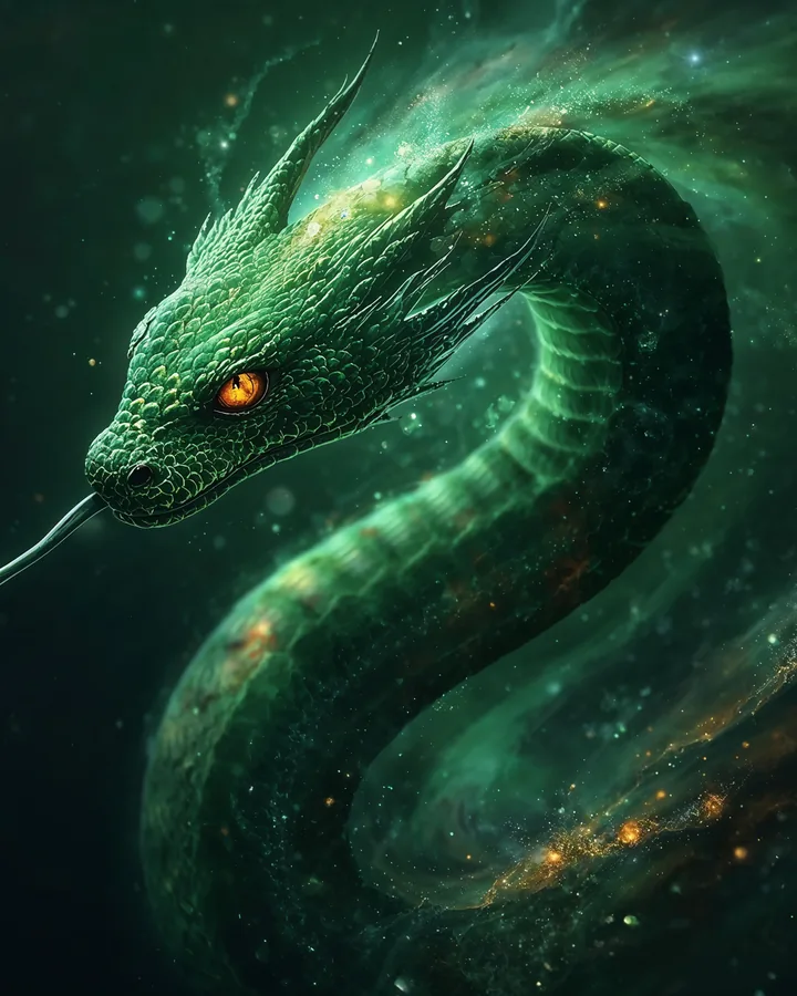 Snake Chinese Zodiac Art Print