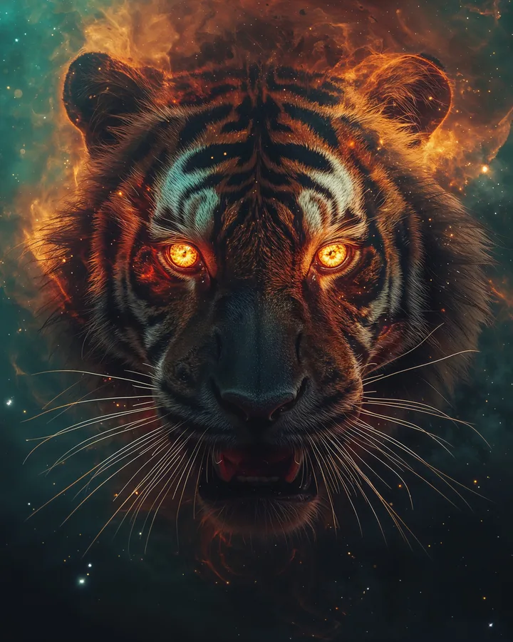 Tiger Chinese Zodiac Art Print