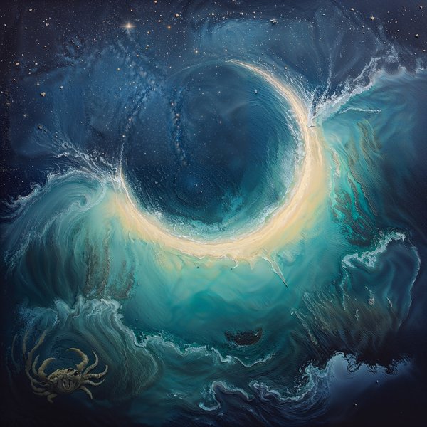 The Moonlit Lagoon — Zodiac Landscape Art Print