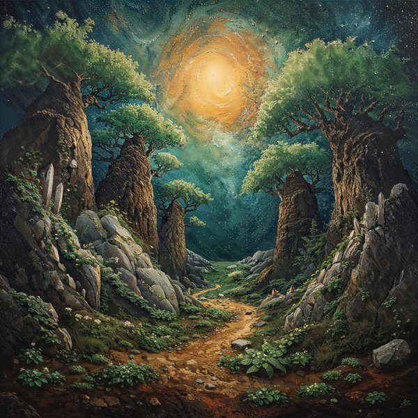 The Verdant Grove — Zodiac Landscape Art Print