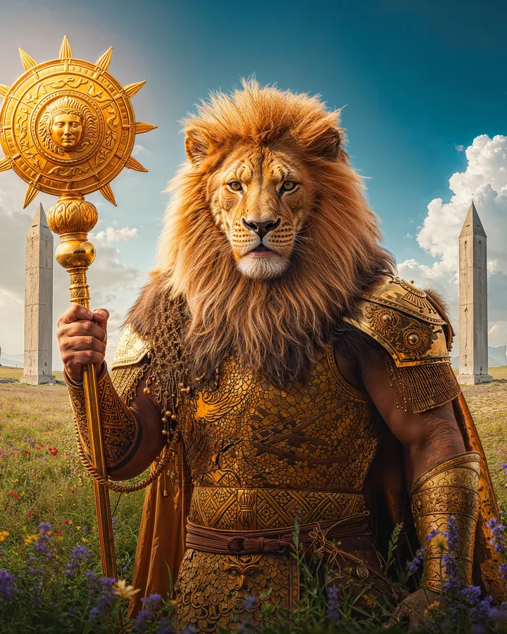 Leo Zodiac Digital Art Print — Instant Download