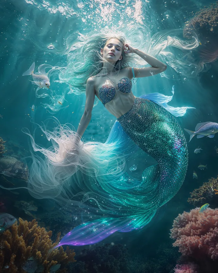 Pisces Zodiac Digital Art Print — Instant Download