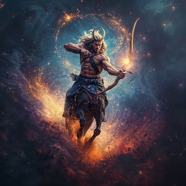 Sagittarius Zodiac Digital Art Print — Instant Download